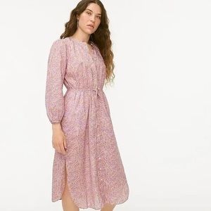 NWT J. Crew Cotton Voile Button Up Dress - Size 2P